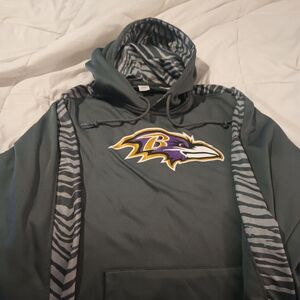 Baltimore Ravens Hoodie with Zebra Accents